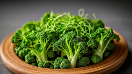  Fresh and vibrant broccoli florets ready to be savored