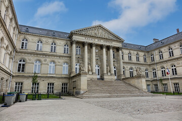 Palace of Justice of Amiens. Palace of Justice (Palais de Justice, 1868 - 1880) in city center of...