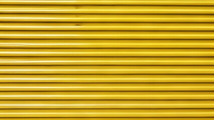 Obraz premium Bright yellow metal slats in a row