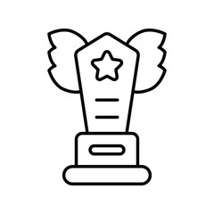 shield   line icon with white background vector stock illustration