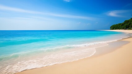 Obraz premium Tranquil Paradise Where the Sky Meets the Sea