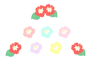 ハイビスカスのイラスト