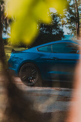 car driving on the road