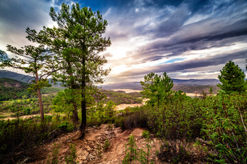 Fototapeta premium Clouds at Iruelas Valley