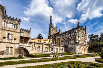 Bussaco Palace Hotel, located in the Bussaco National Forest at Luso, Portugal