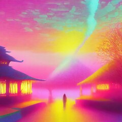 beautiful scenery　generated by AI