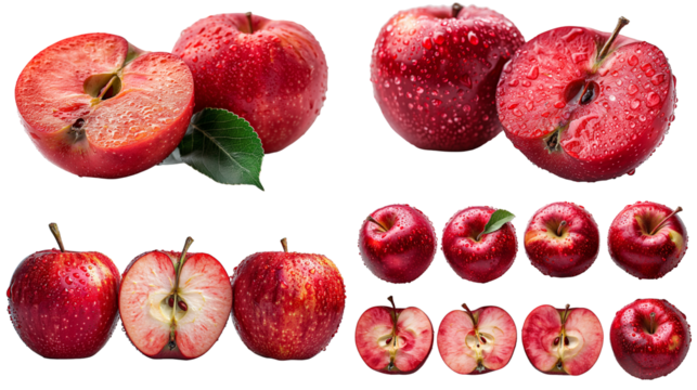 Big set of Red Apples