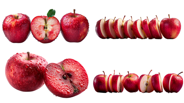 Big set of Red Apples