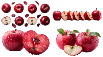 Big set of Red Apples