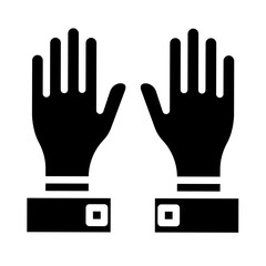 Obraz premium Gloves Vector Glyph Icon Design