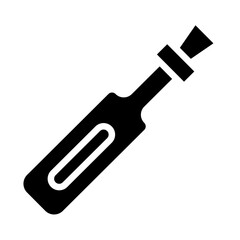 Message In Bottle Vector Glyph Icon Design