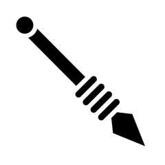 Spear Vector Glyph Icon Design