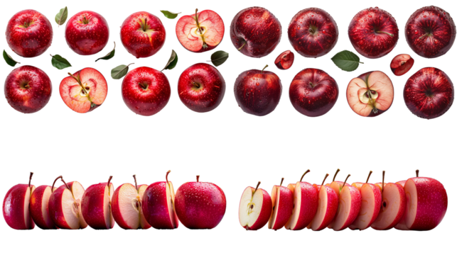 Big set of Red Apples