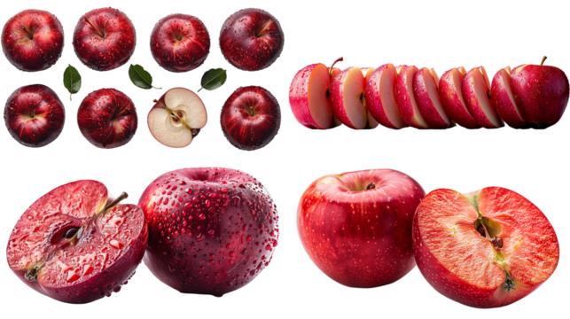 Big set of Red Apples