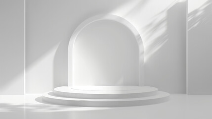 Fototapeta premium Stage with natural light, background
