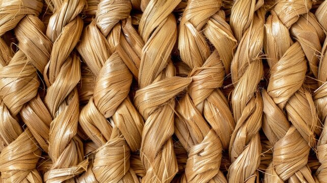 Water hyacinth wickerwork wallpaper in light brown