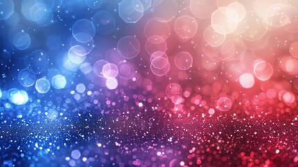 Abstract. patriotic red white and blue glitter sparkle background for party invite, July fireworks border, memorial design, elect president vote, sale space, labor day and celebrate independence frame