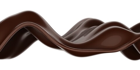 Melted liquid chocolate texture. Smooth sweet cream background