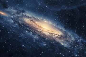 Fototapeta premium Starry universe background, scenery