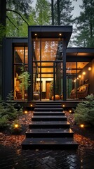 old house in the night