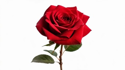  Elegance in Bloom  A single red rose