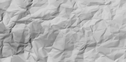 Obraz premium Texture crease of white paper for template wallpaper. wrinkle of gray paper crumpled background.