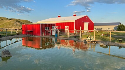 barn on the lake