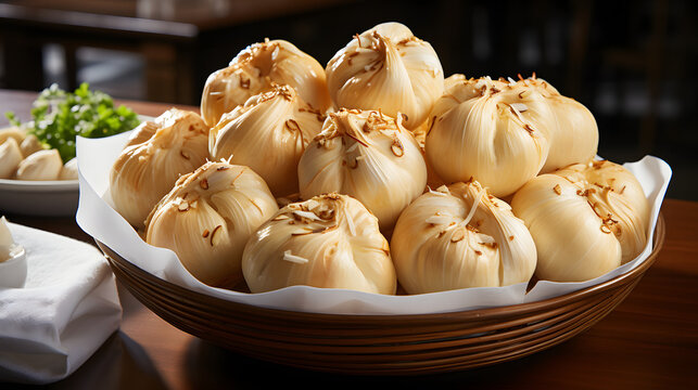 Fresh garlic knots