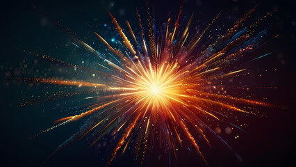 Fototapeta premium Abstract background that illustrates of an Firework explosion theme
