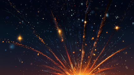 Fototapeta premium Abstract background that illustrates of an Firework explosion theme