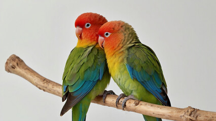 Fototapeta premium The love of two lovebirds