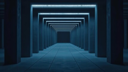 Fototapeta premium An ultramodern, supernatural scene, with copy space, captures the essence of entrepreneurship as visionary leaders turn ideas into thriving businesses