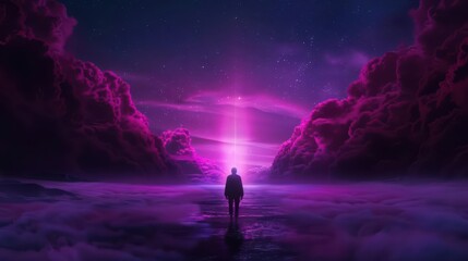 Obraz premium In an ultramodern, supernatural scene, with copy space, the focus is on market development, where groundbreaking approaches are designed to expand into untapped markets