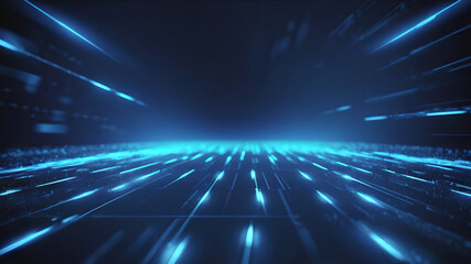 neon rays on the floor. on a black background. background texture