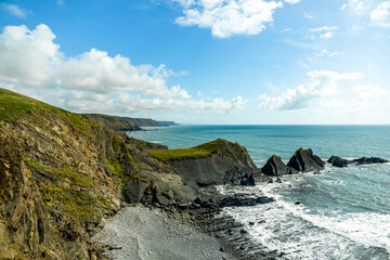 Eine Schöne Wanderung zum Hartland Point mit seinen wunderschönen Leuchturm und eine traumhaften Meerkulisse - Devon - Vereinigtes Königreich