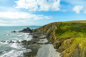 Eine Schöne Wanderung zum Hartland Point mit seinen wunderschönen Leuchturm und eine traumhaften Meerkulisse - Devon - Vereinigtes Königreich