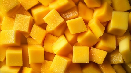 Photo of a pile of mango cubes 2