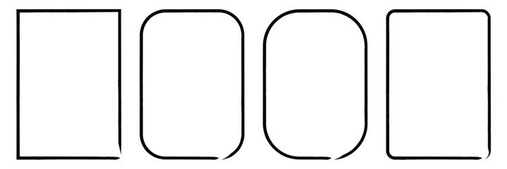 Grunge frame collection.  Grunge border set.