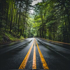 Fototapeta premium These prompts should inspire a range of captivating and diverse road scenes for Midjourney. 