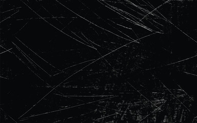 Abstract Scratched Grunge Urban Background Texture Vector. Dust Overlay Distress Grainy Grungy Effect. Distressed Backdrop Vector Illustration. Isolated Black and White Background