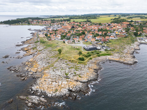 Panorama von Svaneke auf der Insel Bornholm