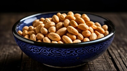  A bowl of almonds a symbol of health and vitality