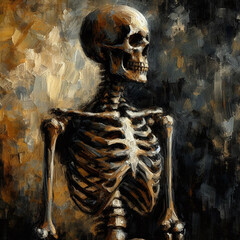 Eternal Silence: Profile of a Human Skeleton