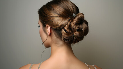Classic French Twist: An elegant French twist hairstyle with smooth, polished hair and a touch of sparkling hairpins, ideal for a sophisticated evening gala or a formal business event
