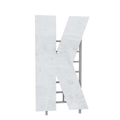 Star Hills sign letters individual 3D illustration