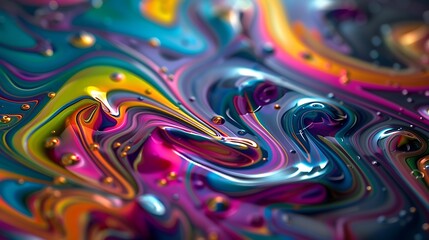 Mesmerizing patterns of colorful liquids blending seamlessly in a marbled background, with intricate swirls and vibrant hues. Mesmerizing swirls of colorful liquids forming intricate patterns 
