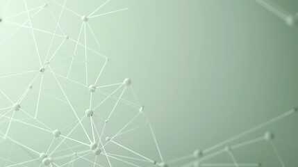 Light gray dots connected by graphite lines on a pastel green background, text area in the lower left