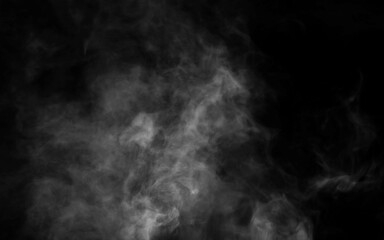 White smoke cloud with overlay effect on transparent black background. Realistic border with fog vector illustration of smoky mist or toxic vapor on floor. Meteorological phenomenon or condensation.