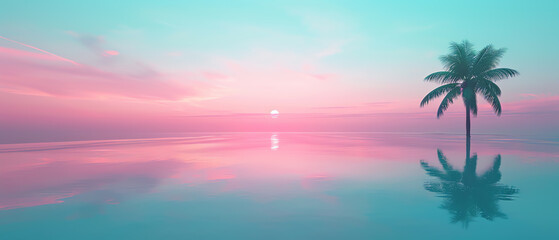 Trendy ecofriendly swimwear collections, front view, promoting sustainable beach fashion, scifi tone, vivid