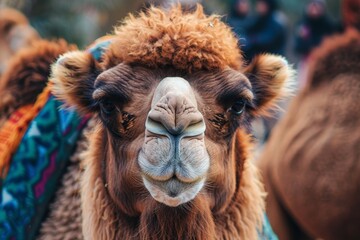 Obraz premium Brown camel portrait